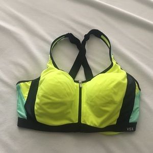 VS Pink Sports Bra 38DD - Neon